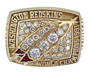Tim Johnson 1991 Washington Redskins Super Bowl XXVI Championship 10K Gold & Diamond Ring