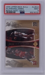 2005 UD MJ/LJ #LJMJ2 Michael Jordan/LeBron James Bonus Pack-Gold PSA 9 LE #06/23