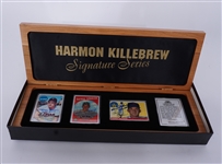 Lot of 3 Harmon Killebrew Autographed & Inscribed Signature Series Porcelain Cards LE #30/573 w/ Player Provenance