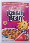 Jim Craig Autographed & Inscribed Unopened Raisin Bran Cereal Box JSA