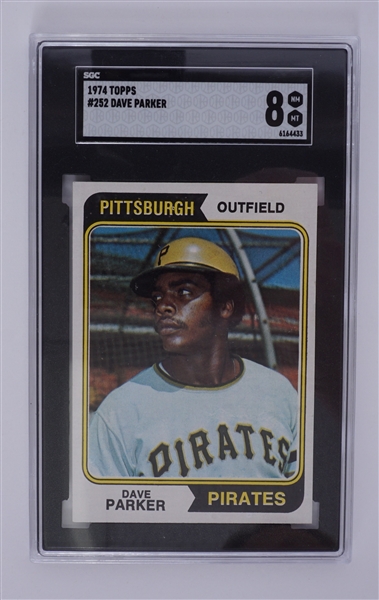 Dave Parker 1974 Topps #252 Rookie Card SGC NM-MT 8