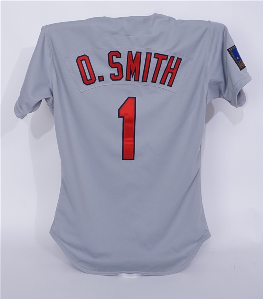 Ozzie Smith 1994 St. Louis Cardinals Game Used Jersey w/ Dave Miedema LOA