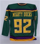 "The Mighty Ducks" Cast Autographed & Inscribed Custom Jersey Beckett