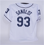 "The Sandlot" Cast Autographed Baseball Jersey Beckett