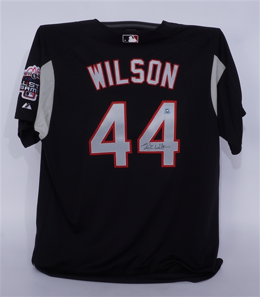 Preston Wilson 2003 Game Issued & Autographed N.L. All-Star BP Jersey MLB
