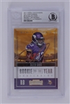 Dalvin Cook Autographed 2017 Panini Contenders ROY Contenders #RY6 Rookie Card BGS