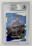 Dalvin Cook Autographed 2017 Donruss #343 Rated Rookie Card BGS