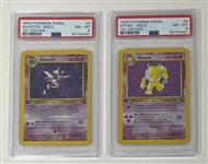 Lot of 2 Haunter & Hypno 1st Edition PSA NM-MT 8 Holo Pokemon Cards