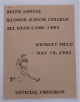 Kirby Puckett 1982 Triton College All-Star Game Program w/ Puckett Family Provenance