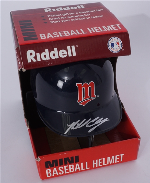 Michael Cuddyer Autographed Minnesota Twins Mini Batting Helmet Beckett