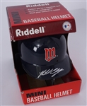 Michael Cuddyer Autographed Minnesota Twins Mini Batting Helmet Beckett