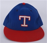 Jeff Kunkel Texas Rangers Game Used Hat