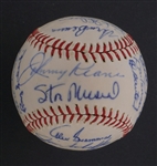 1961 St. Louis Cardinals Team Signed Baseball w/ Curt Flood & Stan Musial Beckett LOA