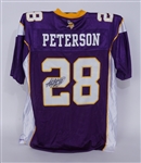 Adrian Peterson Autographed Replica Minnesota Vikings Jersey Beckett