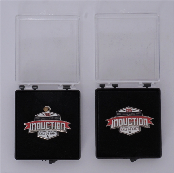 Lot of 2 2015 MLB Hall of Fame Induction Press Pins