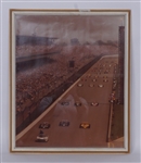 Indy 500 1980 Pace Lap Framed 20x24 Photo Signed by Photographer
