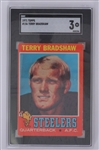 Terry Bradshaw 1971 Topps #156 Rookie Card SGC VG 3