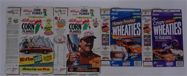 Lot of 10 NASCAR Cereal Boxes
