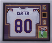 Cris Carter Autographed & Framed Minnesota Vikings Jersey Steiner