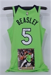 Malik Beasley Autographed Game Issued Minnesota Timberwolves Jersey & 8x10 Photo
