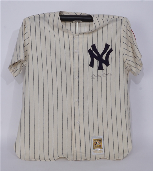 Mickey Mantle Autographed New York Yankees Mitchell & Ness Jersey UDA