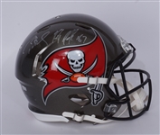 Tom Brady & Rob Gronkowski Autographed Tampa Bay Buccaneers Authentic Full Size Helmet 