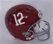 DeMeco Ryans & Lee Roy Jordan Autographed & Inscribed Alabama Crimson Tide Full Size Replica Helmet TriStar