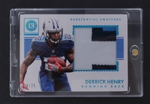 Derrick Henry 2017 Panini Encased Substantial Swatches Jersey Patch LE #20/25