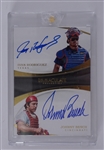 Ivan Rodriguez/Johnny Bench Autographed 2017 Panini Immaculate Collection Card