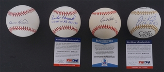 Lot of 4 Minnesota Twins Autographed Baseballs w/ Harmon Killebrew, Jim Kaat, Earl Battey, Camilo Pascual- Beckett PSA MLB