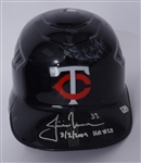 Justin Morneau 2009 Minnesota Twins Game Used Autographed & Inscribed Home Run #28 Batting Helmet MLB