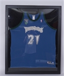 Kevin Garnett Autographed & Inscribed Framed Minnesota Timberwolves MVP Jersey LE #48/121 UDA