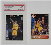 Lot of 2 Kobe Bryant Rookie Cards - 1 Graded