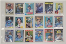Lot of 18 Don Sutton, Rollie Fingers, & Paul Molitor Autographed Cards Beckett