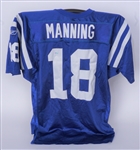 Peyton Manning 2001 Indianapolis Colts Game Used Jersey w/ Dave Miedema LOA