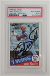 Kirby Puckett Autographed 1985 Topps #536 Rookie Card PSA/DNA