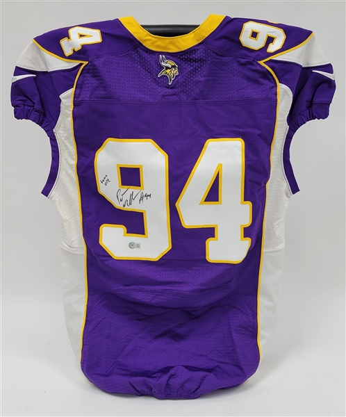 Pat Williams Autographed & Inscribed Minnesota Vikings Authentic Jersey Beckett