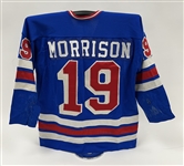 Dave Morrison Early 1980s New Haven Nighthawks Game Used Jersey