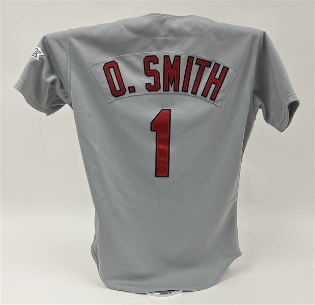 Ozzie Smith 1992 St. Louis Cardinals Game Used Jersey w/ Dave Miedema LOA