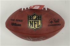 Travis Kelce Autographed & Inscribed The Duke Football w/ Plastic Display Case