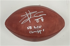 Travis Kelce Autographed & Inscribed The Duke Football w/ Plastic Display Case