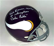 Paul Krause Autographed & Multi-Inscribed Minnesota Vikings Full Size Replica Throwback Helmet Beckett