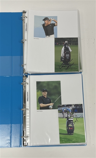 Collection of 73 Autographed Golf Photos