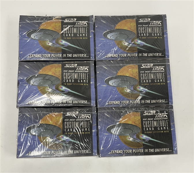 Lot of 6 Factory Sealed Star Trek Card Boxes