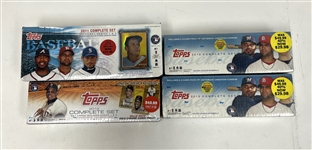 Lot of 4 Factory Sealed 2010, 2011, & 2012 Topps Baseball Complete Sets