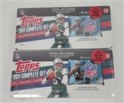 Lot of 2 Factory Sealed 2011 Topps Football Complete Sets