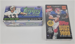 Factory Sealed 1999 Topps Football Complete Set & Hobby Box