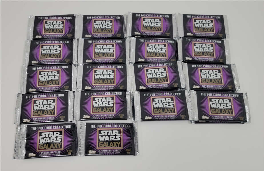 Lot of 35 Unopened Topps Star Wars Galaxy Packs