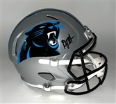 DJ Moore Autographed Carolina Panthers Full Size Replica Helmet Beckett