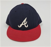 Deion Sanders 1992 Atlanta Braves Game Used Hat w/ Dave Miedema LOA